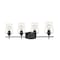 Z-Lite Joliet 4 Light Vanity, Matte Black & Clear 473-4V-MB - alternate 1